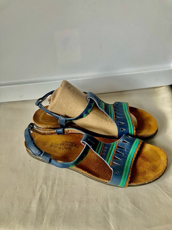 Naot Shoes - Naot Odelia Ankle Strap Tribal Blue Green Sandals EU 42 11
